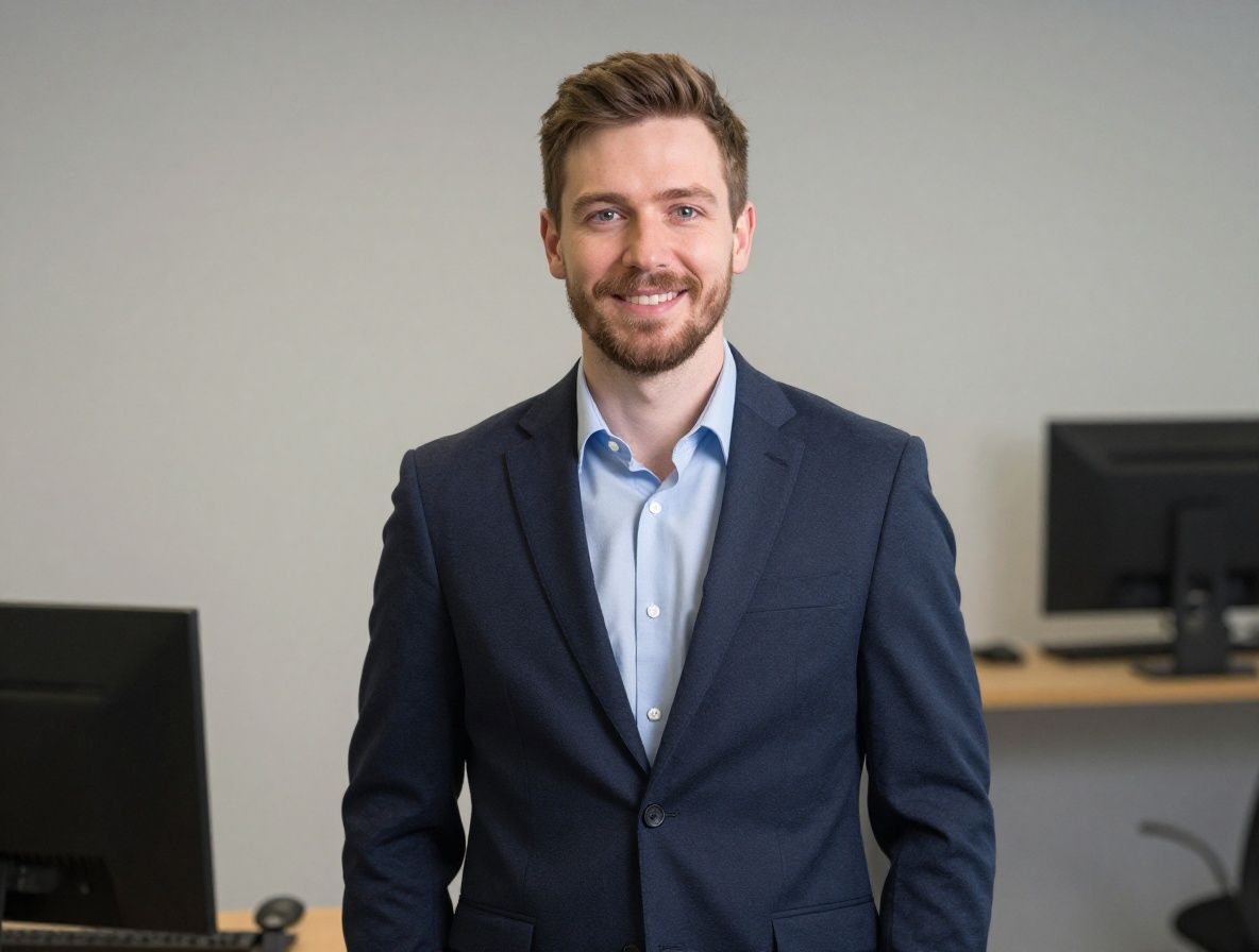 Noin 35-vuotias mies ulkoilemassa aurinkoisena päivänä, aktiivisessa ulkoilu-asussa järvimaiseman edessä